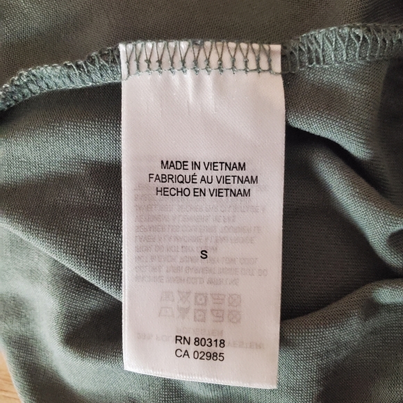 Lucky Brand Olive Green Peasant Top Size Small - Picture 5 of 11